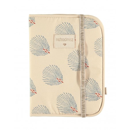 Protège carnet de santé crème blue Gatsby