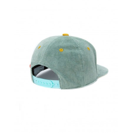 Casquette velours bleu gris sweet baby