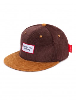 Casquette velours brownie marron