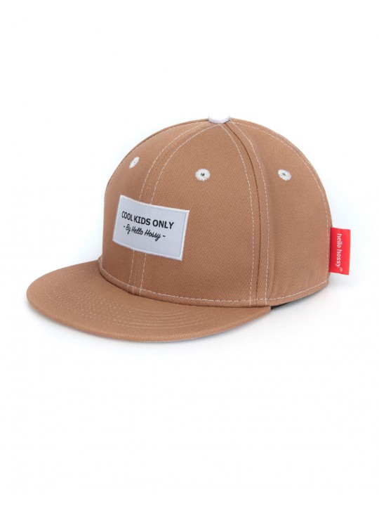 Casquette tissu mini caramel