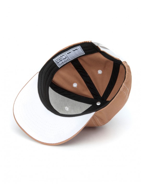 Casquette tissu mini caramel