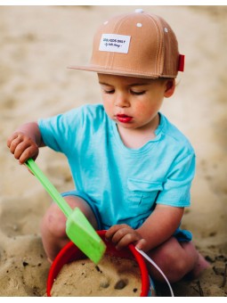 Casquette tissu mini caramel