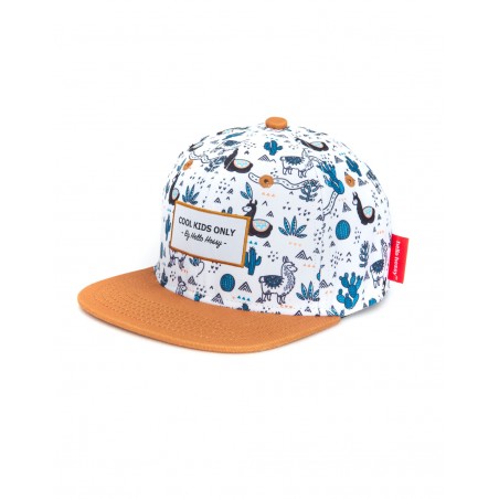 Casquette tissu enfant imprimée Lama