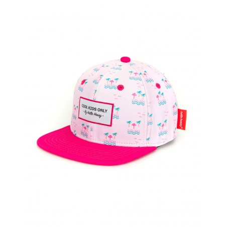 Casquette tissu Palm rose