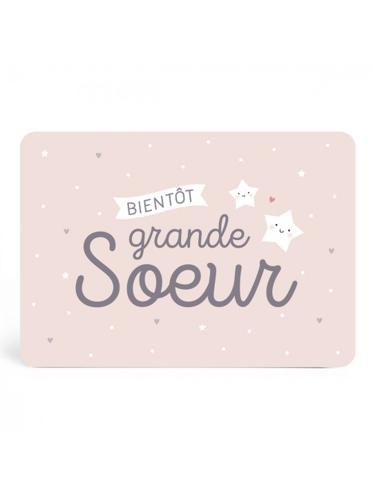 Carte bientôt grande soeur