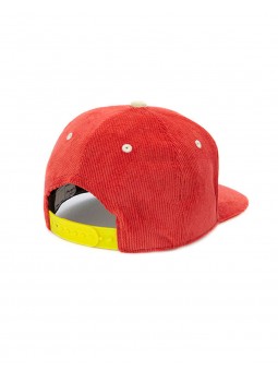 Casquette velours terracotta