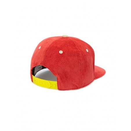 Casquette velours terracotta