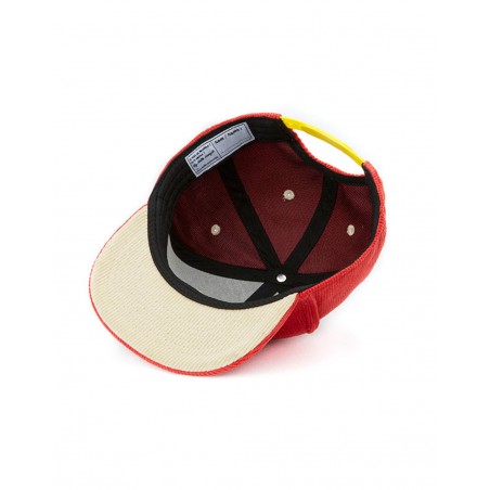 Casquette velours terracotta