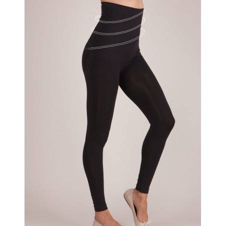 Legging après grossesse ventre plat | Noir