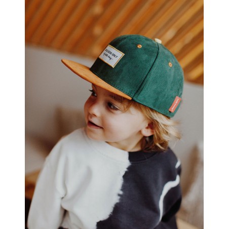 Casquette daim | Vert foncé