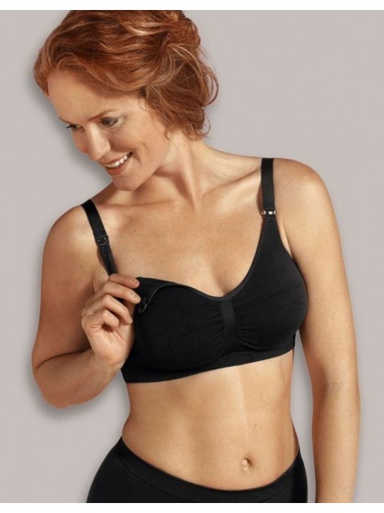 Soutien gorge allaitement sans coutures | Noir