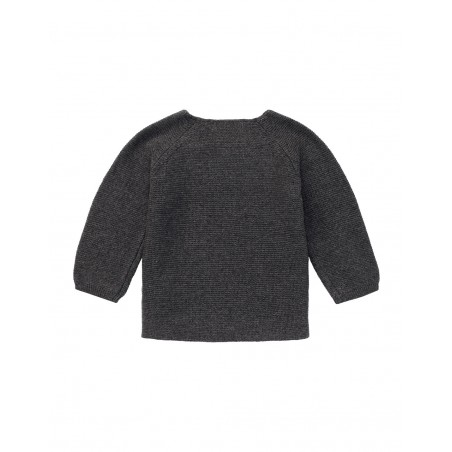 Gilet bébé tricot gris | Pino