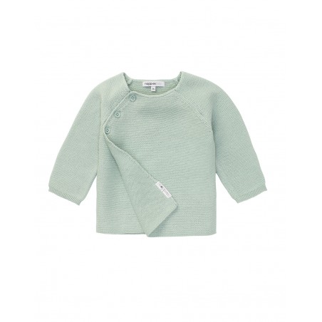 Gilet bébé tricot menthe | Pino