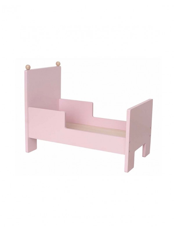 Lit bébé en bois rose