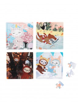 Set de 4 puzzles Quatre saisons