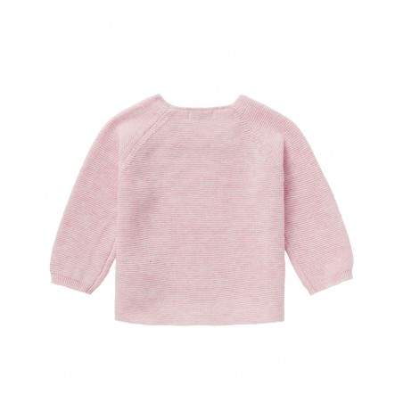 Gilet bébé tricot rose | Pino