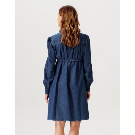 Robe de grossesse denim foncé | Oberlin