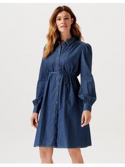 Robe de grossesse denim foncé | Oberlin