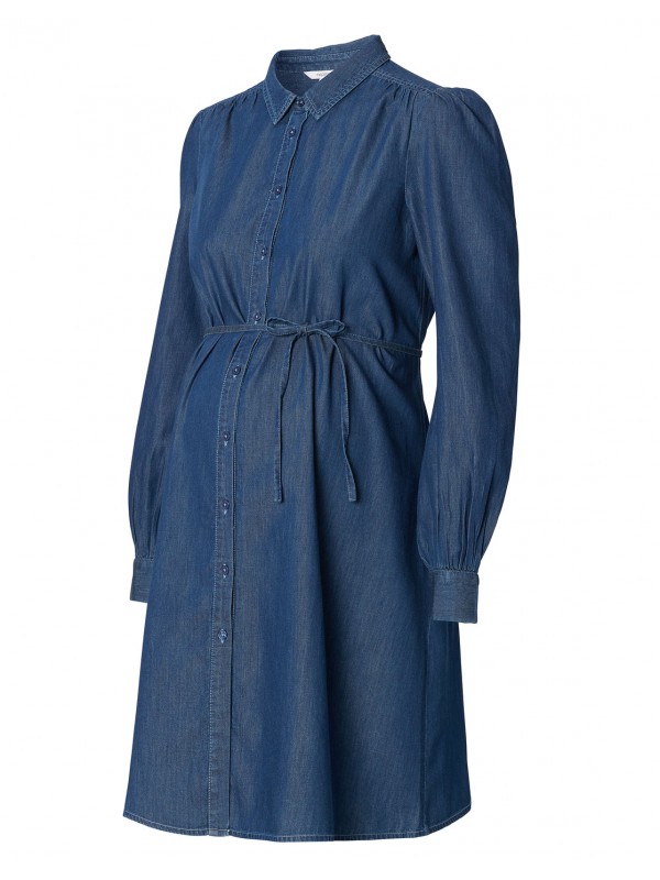 Robe de grossesse denim foncé | Oberlin