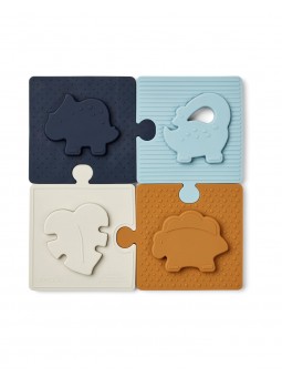 Puzzle silicone | Dino Sea blue