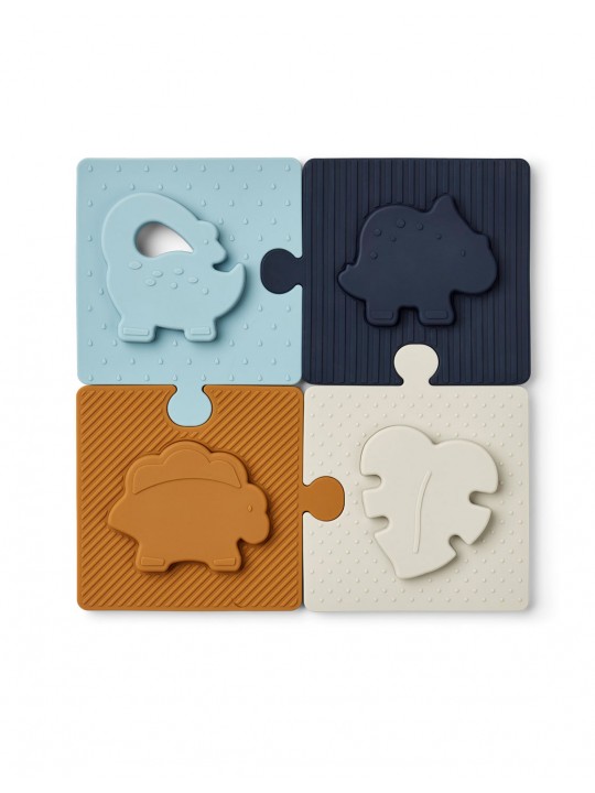 Puzzle silicone | Dino Sea blue