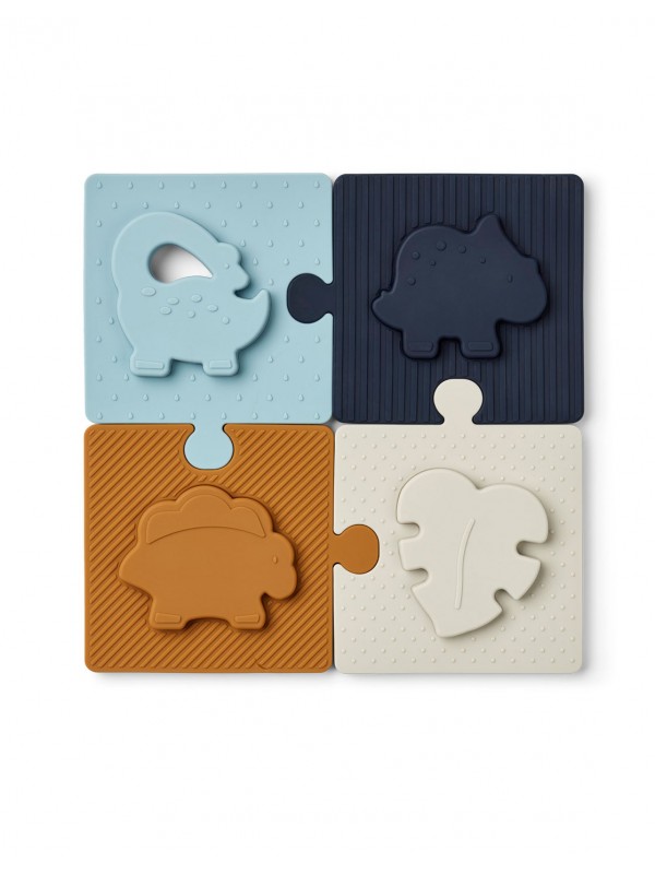 Puzzle silicone | Dino Sea blue