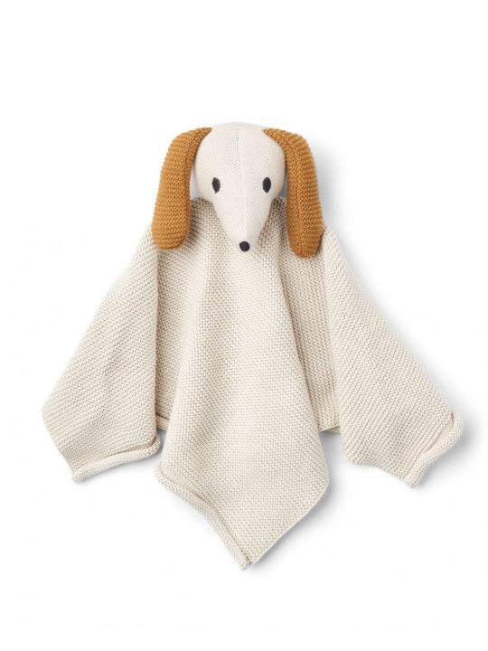 Doudou tricot | Chien beige