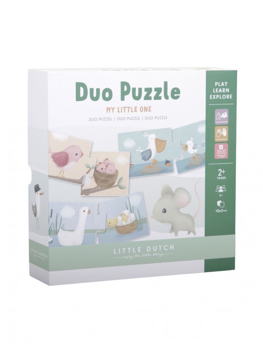 Duo puzzle en bois | Flowers & butterflies