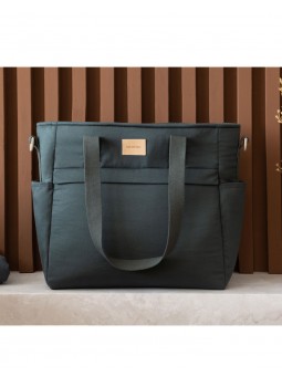 Grand sac à langer imperméable | Carbon blue