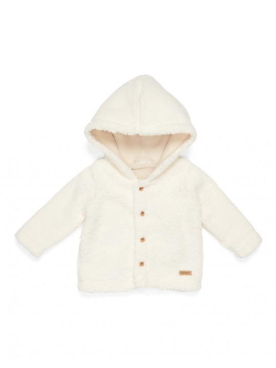 Veste teddy blanc | Little goose