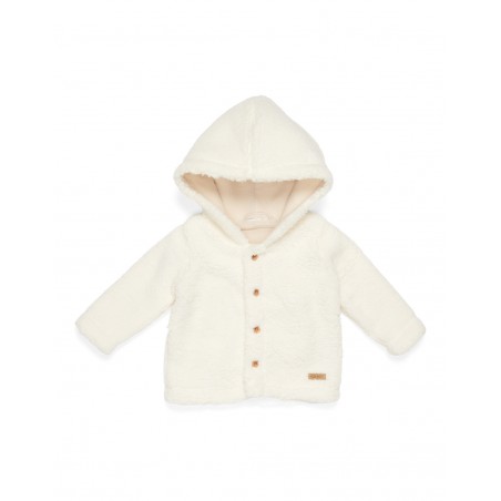 Veste teddy blanc | Little goose