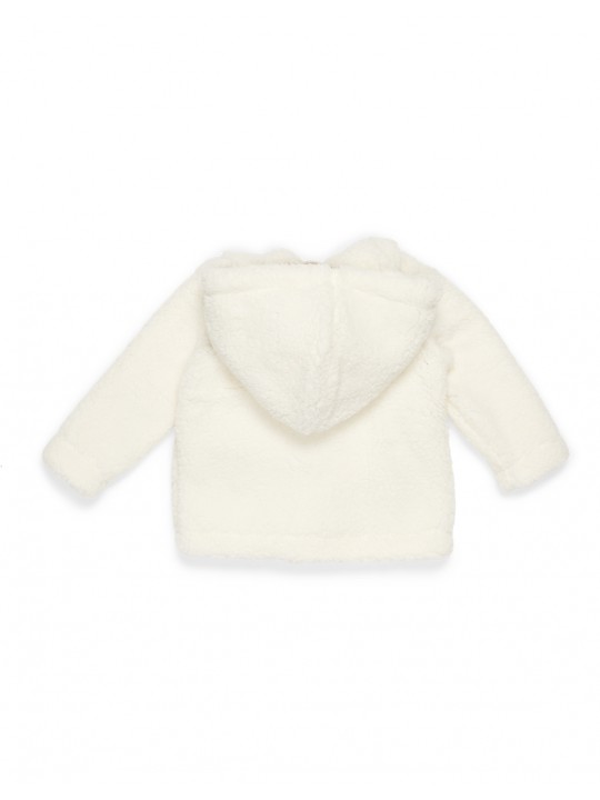 Veste teddy blanc | Little goose