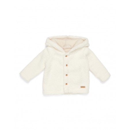 Veste teddy blanc | Little goose