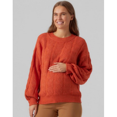 Pull de grossesse orange | Vinnie