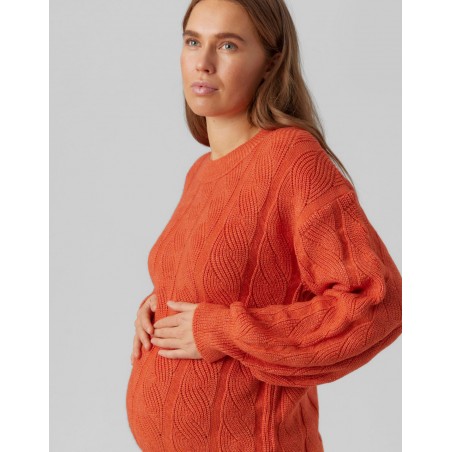 Pull de grossesse orange | Vinnie