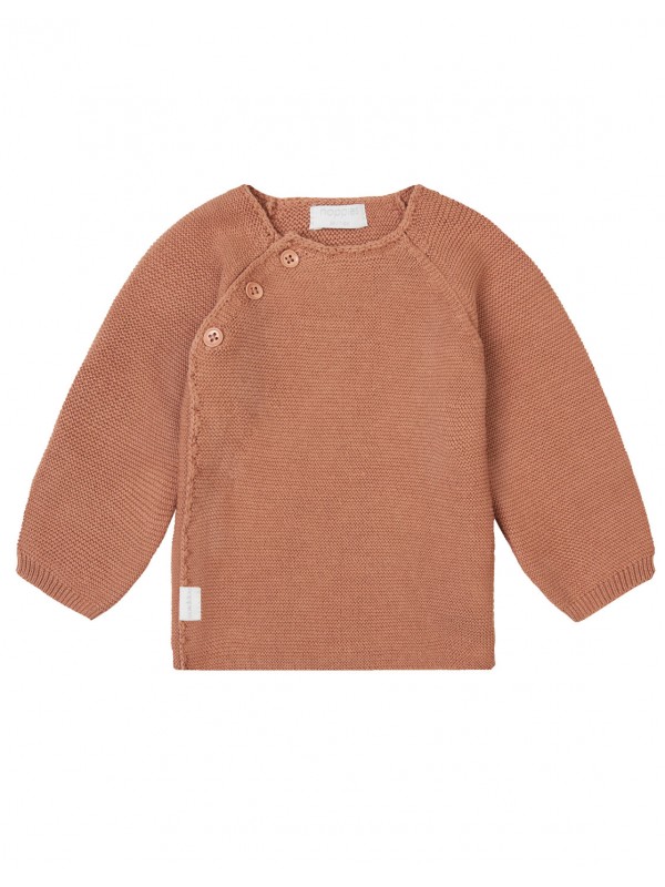 Gilet bébé tricot Pino| Café au lait