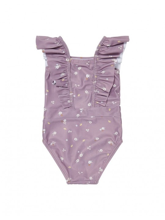 Maillot de bain bébé | Mauve fleurs