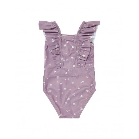 Maillot de bain bébé | Mauve fleurs