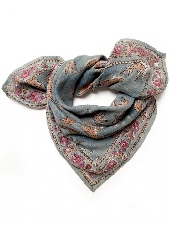 Small foulard Manika | Bengale Céladon