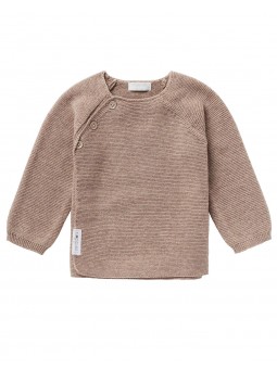 Gilet bébé tricot Pino | Taupe