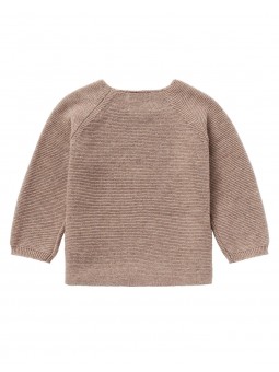 Gilet bébé tricot Pino | Taupe