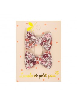 Duo mini barrettes papillon Liberty Ava spring