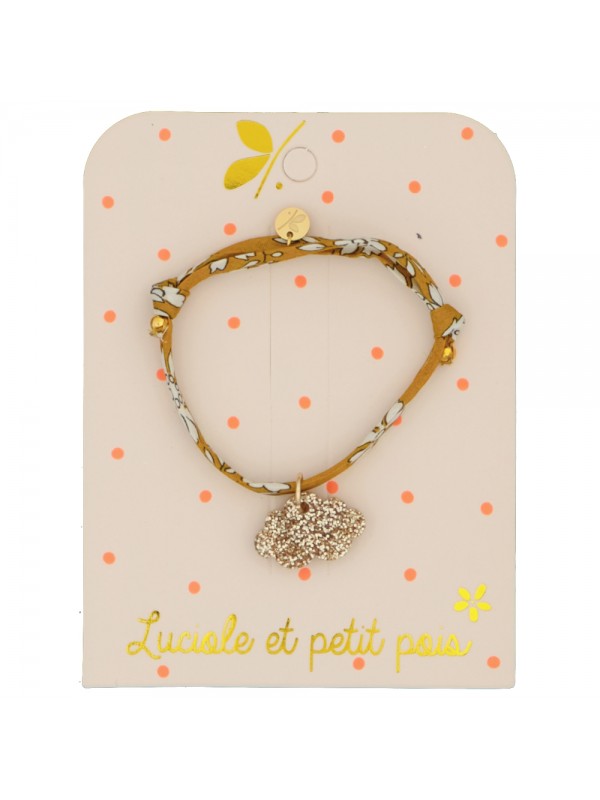 Bracelet nuage or Liberty Capel moutarde