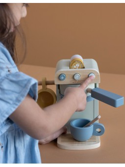 Cafetière et accessoires en bois