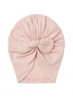 Bonnet nœud beige Niwot | Rose Smoke