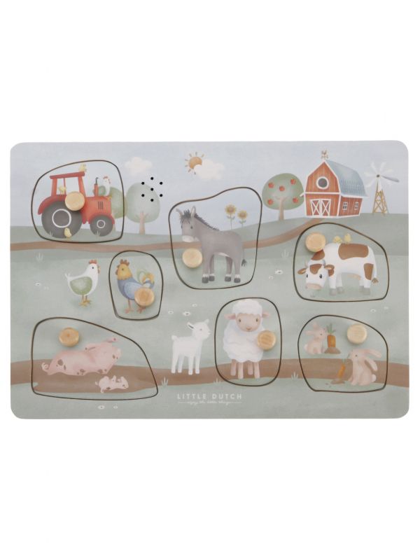 Puzzle sonore en bois | Little Farm