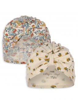 Duo turbans bonnets Bambi | Péonia & Fleurs