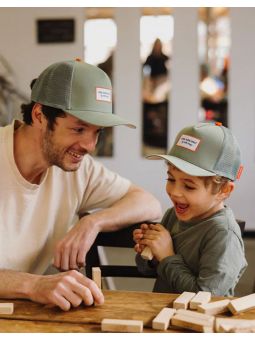 Casquette Trucker Papa | Mini olive