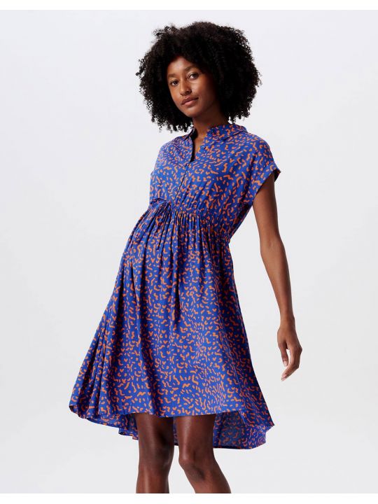 Robe grossesse bleu électrique