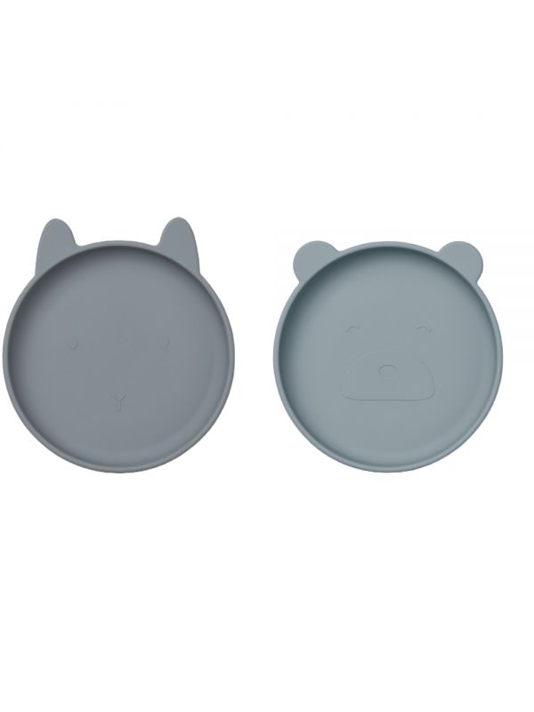 Duo assiettes plates Olivia | Blue mix